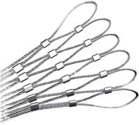 (304 Maille de Corde en Acier Inoxydable Flexible Garde-Corps câble prévention des Chutes d'escalier Taille : L2.5xW12m)