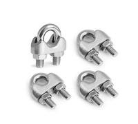304 Pince de câble en U-Bolt en acier inoxydable, clip de câble en U-Shaped de qualité marine avec écrous, fixation de tige, pour l'extérieur, le rigging et le matériel (M10 (2 pièces)