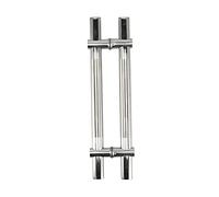 304 Poignée de porte en verre en acier inoxydable réglable pour l'hôtel Hall Wood Sliding Entrance Double côté Put