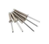 304 Rivets aveugles semi-acier tout acier Pop for les projets de bricolage automobile et domestique Rivet à tête ronde M3.2 M4 M5(Semi-Steel,M4x20mm (20pcs))
