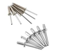304 Rivets Aveugles Semi-acier Tout Acier Pop for Les Projets De Bricolage Automobile Et Domestique Rivet À Tête Ronde M3.2 M4 M5 Pour MéTal Bois Plastique(All-Steel,M4x20mm (20pcs))