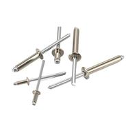 304 Rivets aveugles Semi-acier tout acier Rivets Pop for les projets de bricolage automobile et domestique Rivet à tête ronde M3.2 M4 M5(All-Steel,M4x8mm (20pcs))