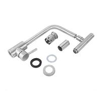 304 Robinet de cuisine en acier inoxydable avec rotation à 360 degrés Taper de mélangeur d'eau froide chaude pour évier bassin à haute pression Spout pivot