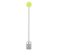 304 Spoon de dipper miel en acier inoxydable | Conception ergonomique pour des bruines de miel/sirop/mélasse faciles | Alimentation - outil de cuisine de qualité avec finition (Green)