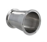304 SS Raccord réducteur concentrique pour applications sanitaires Compatible avec Tri Clamp 3,5 x 4 Diamètre du tuyau