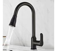 304 Stainless Steel Bathroom Hot Cold Water Crane Basin Rotatble Spout Faucet Taps Black/Nickel