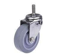 304 Stainless Steel Casters Wheels 3inch 4inch Polyurethane PU Wheel Mute No for Industrial Casters 1Pcs Casters(Universal,4 inch)