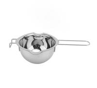 304 Stainless Steel Chocolate Melting Pot | 500ML Double Spouts Boiler Bowl for Confections/Candle Making | Heat - Tolerant Handle & Protective - Scald Design | Compatible with