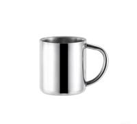 304 Stainless Steel Coffee Mug 210ml Double Wall(210ML) | 304 steel, double-wall vacuum, keeps drinks warm, compact 210ml size, silver finish