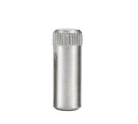 304 Stainless Steel Cylindrical Knurled Pin, M1.5 M2 M2.5 M3 M4 Shaft Pin | Knurled Pin(M1.5x12(50pcs))