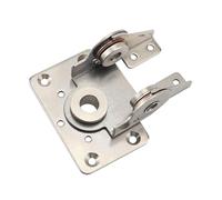 304 Stainless Steel Damping Dual-axis Torque Hinge for Mounting of Monitor Base Screens 1Pcs
