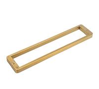 304 Stainless Steel Double-Sided Swing Door Handle,Rectangular Door Pull Handle, Grab Bar for Shower Glass Door/Sliding Barn Door, 1x2 cm(Gold,40cm/15 3/4")