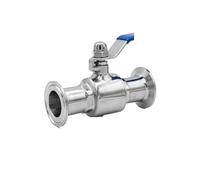 304 stainless steel grade quick install ball valve 316L quick install clamp buckle type straight through polished food(32mmX50.5)