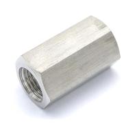 304 Stainless Steel Hex Nut Rod Pipe Fitting Connector Adapter 1/8" BSP Female Threaded Max Pressure 600 Bar