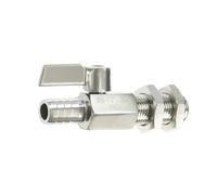 304 Stainless Steel Hose Barb Mini Ball Valve Sanitary Grade 7mm 8mm 10mm 12mm Gas Water Oil Hose Joint Micro-valve Fish Tank(3l4 D25 Barb16mm)