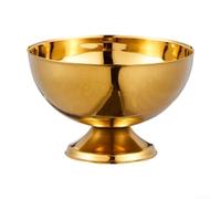 304 Stainless Steel Ice Cream Cup High Footed(201 Stainless Gold)