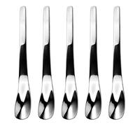 304 Stainless Steel Ice Cream Spoon, Multi-Purpose Dessert Scraper | Premium 304 stainless steel scraper for yogurt and dessert, rust proof, dishwasher safe, fits daily kitchen Argenté 5pcs