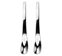 304 Stainless Steel Ice Cream Spoon, Multi-Purpose Dessert Scraper | Premium 304 stainless steel scraper for yogurt and dessert, rust proof, dishwasher safe, fits daily kitchen Argenté 2pcs