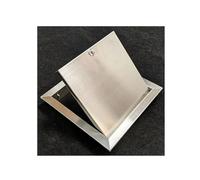 304 Stainless Steel Lockable Inspection Door Drywall Plumbing Electrical, Flush Mounted Wall Hole Cover Access Door with Keyed Cylinder Lock for Outdoor BBQ Island(19.5x19.5cm/7.7x7.7")