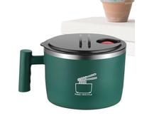 304 Stainless Steel Lunch Bowl | 1L Leakproof Portable Soup Container with Lid | Travel, Picnic, Office, Dorm, Hiking, Beach | Sealed Drainable Food Storage Bowl for Noodles, Soups, Salads, Easy Clean