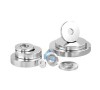 304 Stainless Steel M9~M40 Smooth Extra Thick Washers Enlarged Gasket Flat Washers For CNC Precision Turning Lathe Processing(M8x45x6(1pcs))