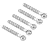 304 Stainless Steel Machinery Shoulder Swing Lifting Eyebolts, 5 Pieces M10×65Mm-M10×100Mm Suitable for Fasteners,M10×75mm(M10x75mm)