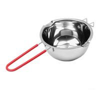 304 Stainless Steel Melting Pot Dual Spout Red
