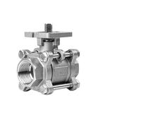 304 Stainless Steel Nall Valve Three Piece High Platform Internal Thread 316L Internal Thread Pneumatic Platform DN25 50(DN25,316)