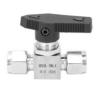 304 Stainless Steel Needle Valve | High Pressure 930PSI Flow Control for Water/Oil/Gas | 2 - Way Manual Valve with Double Ferrule Connection | Robust SS - 44S6 (F8)