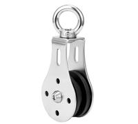 304 Stainless Steel Pulley, Swivel Pulley Block, Single Pulley Hook, 50mm Single Pulley Block Roller, Lifting Pulley ¿ Maximum Load: 300 Kg