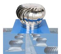 304 Stainless Steel Rotating Roofing Wind Cap | Vent Turbine Ventilator for Roof/Flue Exhaust/Chimney Mounted(800MM/31.4IN)
