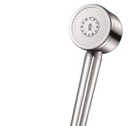 304 Stainless Steel Shower Nozzle Filter Booster Large Water Volume Handheld Household Universal Shower Head Set(Silver-1.5m hose)