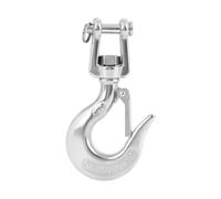 304 Stainless Steel Swivel Lifting Hook | 650kg / 1000kg Safe Working Load with Secure Latch | 360° Rotation Rigging Accessory for Hoisting/Mining/Construction (1000kg)