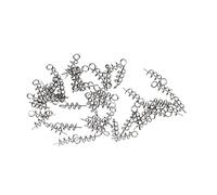 304 Steel Soft Bait Screw Pins 50-Piece Hook Lock Set | construction en acier inoxydable à haute teneur en carbone, anti-suspension du bas, connexion oeil facile, simple fixation