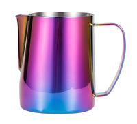 304 tasse de café en acier inoxydable, tasse de pichet à mousse de lait de 350 ml avec poignée ergonomique, pichet à moustillage multifonctionnel pour tasse de café ou tasse d'art (600 ml)