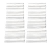 304 Ties de câble en acier inoxydable 100pcs | Capacité robuste de 198 livres et résistance aux intempéries | Viens de verrouillage automatique des liens en métal pour jardin /