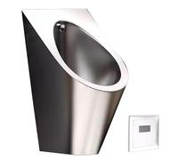 304 Urinoir en Acier Inoxydable Mural Salle De Bain pour Hommes Urinoir à Induction Intelligente Urinoirs De Bar Urinoirs D’urinoir Commerciaux pour Salle De Bain pour Hommes, Silver