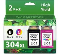 304 XL Cartouches d'encre Remplacement pour Cartouche Encre HP 304XL Noir et Couleur Compatibles avec HP Envy 5030 5032 5020 5010 Deskjet 3762 2620 2622 2632 3720 3730 3733 3735 3750