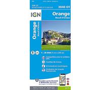 IGN - Orange. Massif D'Uchaux - Carte topographique - Taille unique
