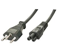 [30412] LINDY Câble secteur Suisse vers IEC C5, 2m