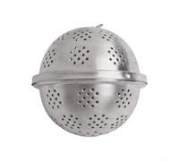 304TeaInfuserBallwithChainFineMeshSpiceStrainerFilterforLooseBrewingSecureHookDesignforTeaLoversSilver (S)