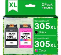 304XL Remanufacturées Cartouches d'encre Remplacement pour HP 304 Noir et Couleur pour Envy 5030 5032 5020 5010 Deskjet 3760 2630 3750 2620 2622 3720 3762 3730 3733 (1 Noir, 1 Tri-Colore)