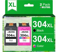 304XL Remanufacturées Cartouches d'encre Remplacement pour HP 304 Noir et Couleur pour Envy 5030 5032 5020 5010 Deskjet 3760 2630 3750 2620 2622 3720 3762 3730 3733 (1 Noir,1 Tri-Colore)