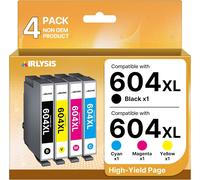 304XL Remanufacturées Cartouches d'encre Remplacement pour HP 304 Noir et Couleur pour Envy 5030 5032 5020 5010 Deskjet 3760 2630 3750 2620 2622 3720 3762 3730 3733 (1 Noir, 1 Tri-Colore)
