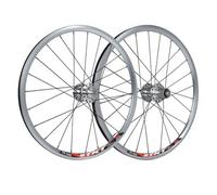 305/349/406/451 Roue Avant/arrière pour Vélo Pliable Frein À Disque 16/20in Jeu De Roues BMX Démontage Rapide 100/135mm Moyeux 24H pour 8-11 Vitesses(305 Silver)