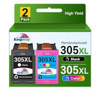 305 XL 305XL Cartouches d'encre de Remplacement pour Cartouche HP 305 XL 305XL pour HP DeskJet 2820 2700 2710 2720 2722 Plus 4120 4100 4130 Envy 6000 6010 6020 6030 6032 6400 6430 6432(Noir, Couleur)