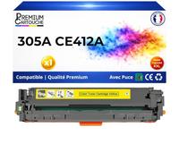 305A CE412A Toner Jaune Compatible pour HP 2800 Pages