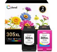 305XL 2820e 4220e 2800e 2810e 2700e pour HP Cartouche 305 XL Noir Couleur DeskJet 2720 2721 2821e 2822e 2823e 4222e 4230e Envy 6420e 6020e 6022 6030 6430 6432e Remplacement Cartouche d'encre