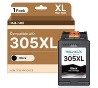 305XL Cartouches d'encre noires compatibles avec HP 305 Noir avec cartouches Deskjet 2820e 2700 2710 2720e 2724 4120 4120e 4110 4110e Envy 6000 6020e 6032 6032e 6400 6400 64400 20 x 64 cm 20e 6432 (1