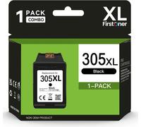 305XL Cartouches d'impression Noir, 305XL Compatible avec HP 305 Cartouches Noir pour HP DeskJet 2720e 2710 2700 2724 Plus 4120e 4110 Envy 6000 6020 6032 6030 6010 Pro 6420e 6432